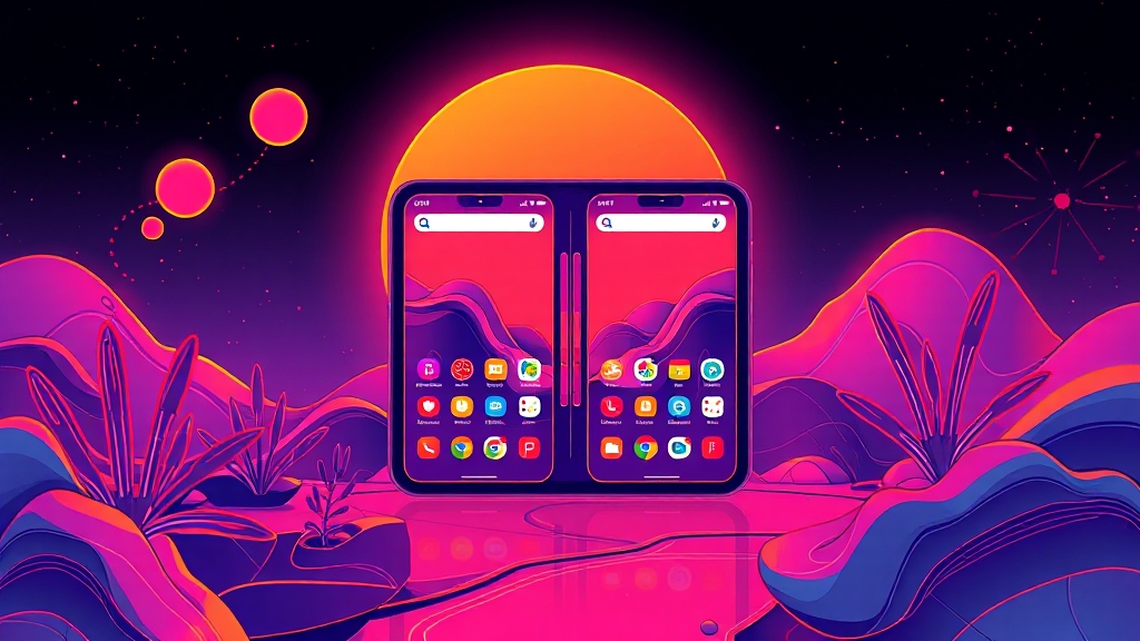 화면 분할 방법 3: 엣지 패널 활용 (illustration 스타일)