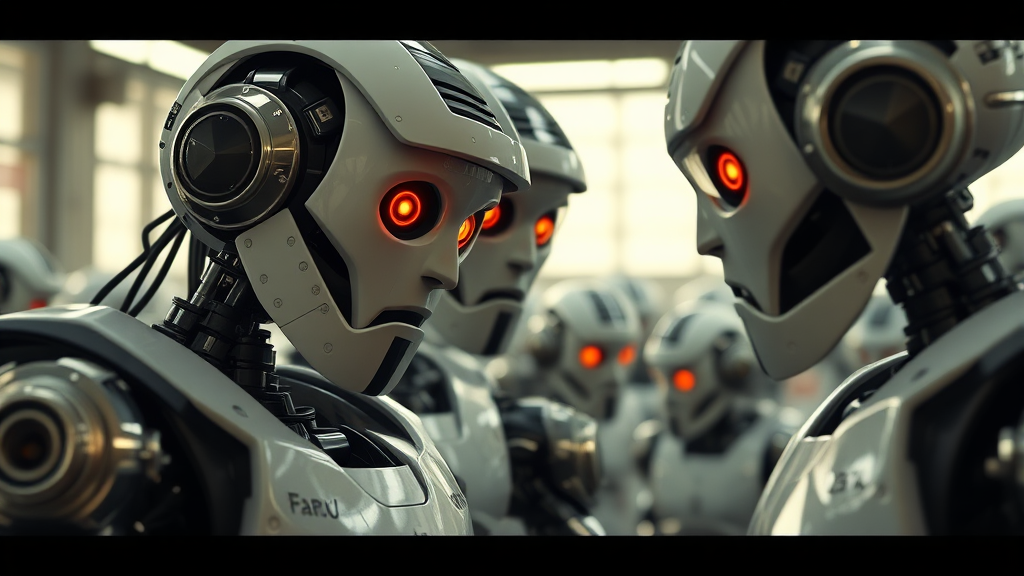 자율 로봇 A to Z 8 자율 로봇 윤리적 문제 (realistic 스타일)