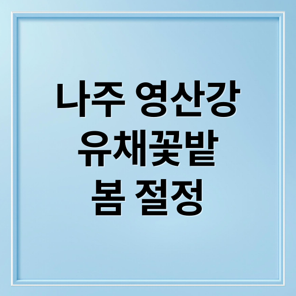 나주 영산강
유채꽃밭
봄 절정 (나주 영산강 유채꽃)