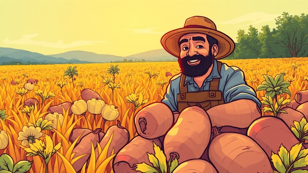 수확 시 주의사항 (cartoon 스타일)