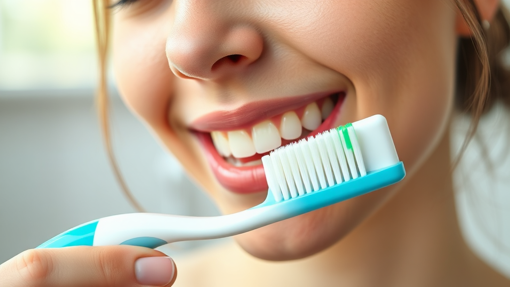 안전한 치약 선택 가이드 (realistic 스타일)