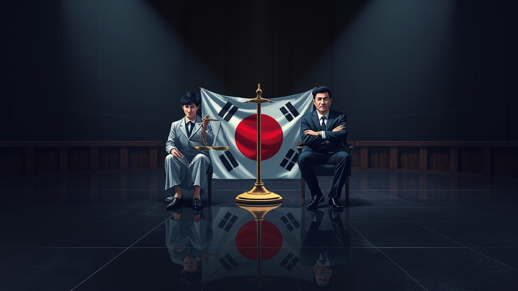 사회적 논란: 찬반 양론 (illustration 스타일)