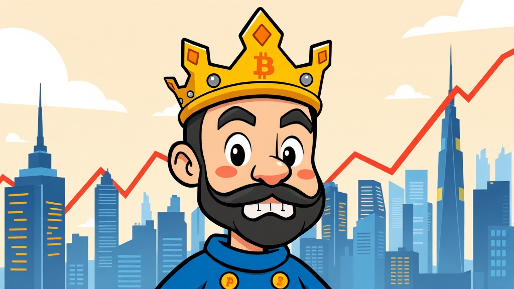 비트코인 가격과 MSTR 주가의 상관관계 (cartoon 스타일)