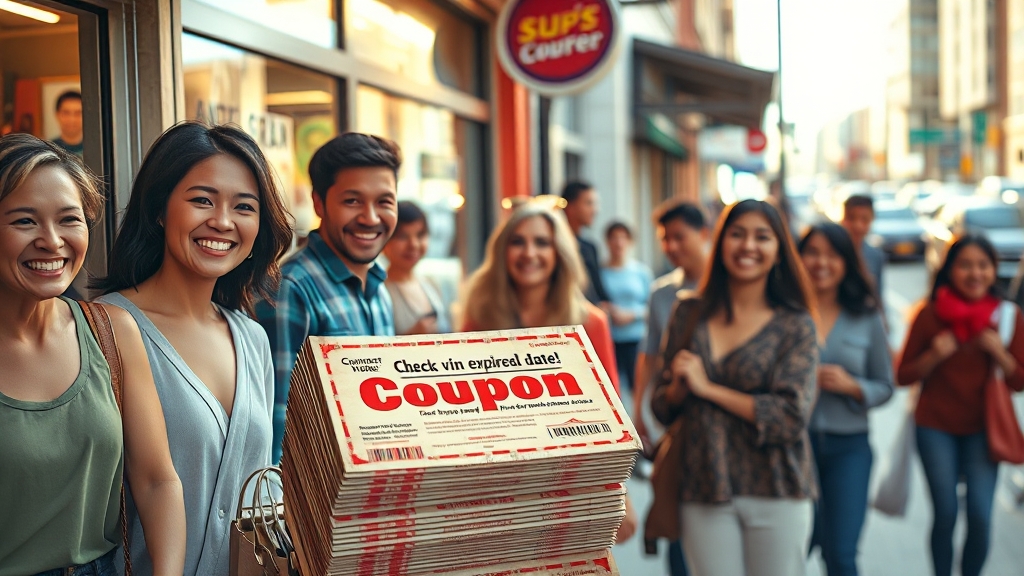 소비쿠폰 사용처 및 유효기간 (realistic 스타일)