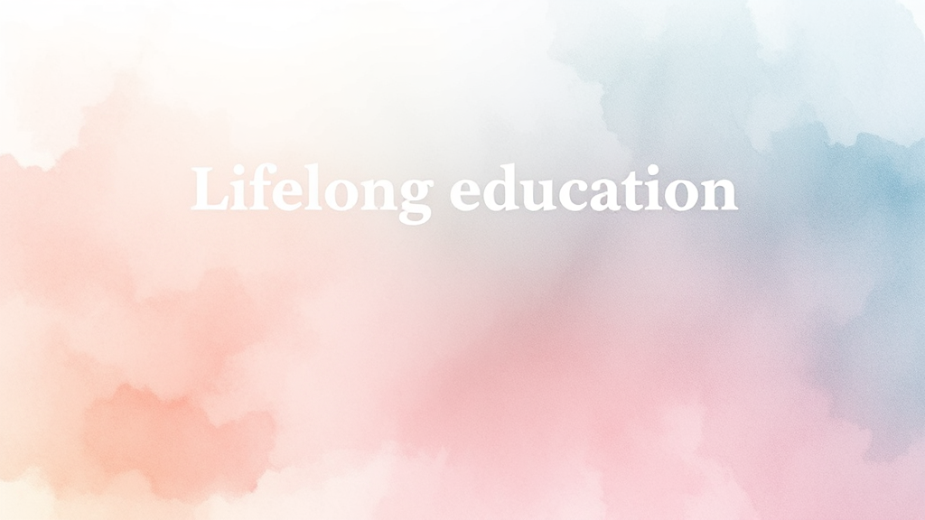 평생교육바우처, 무엇이든 물어보세요! (watercolor 스타일)