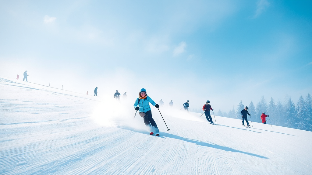 스키장 방문 전 체크리스트 (watercolor 스타일)