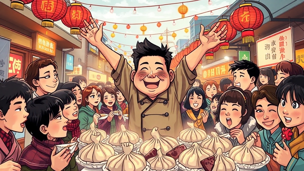 만두축제, 한눈에 쏙! (cartoon 스타일)