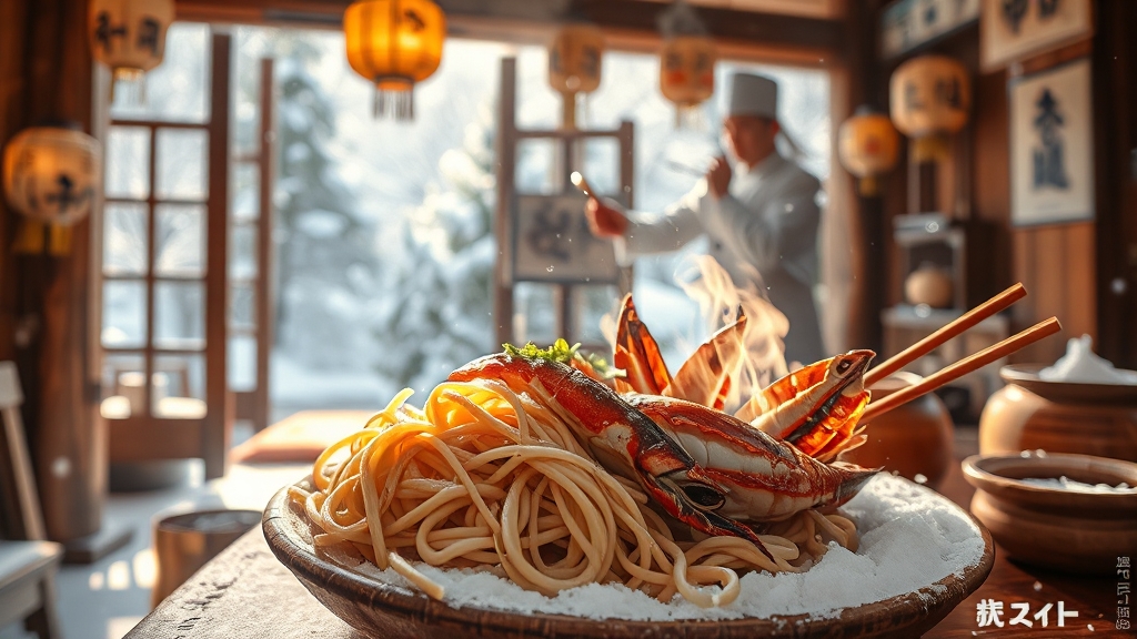 계절별 맛집 추천 (realistic 스타일)