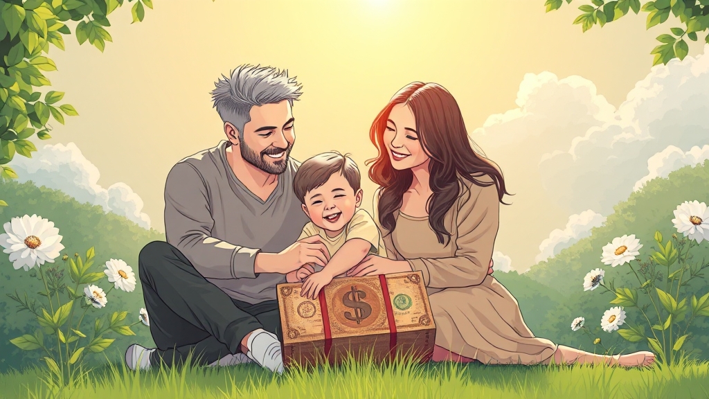 육아휴직 급여, 왜 중요할까요? (illustration 스타일)