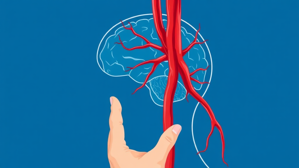 뇌졸중 예방을 위한 경동맥 관리법 (illustration 스타일)