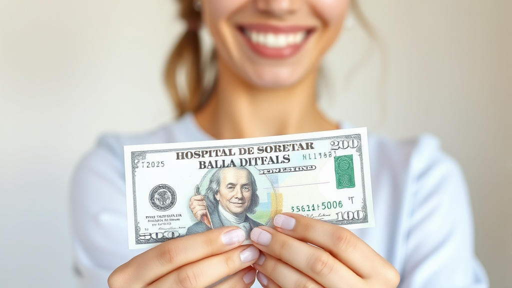 건강보험 환급금이란? (watercolor 스타일)