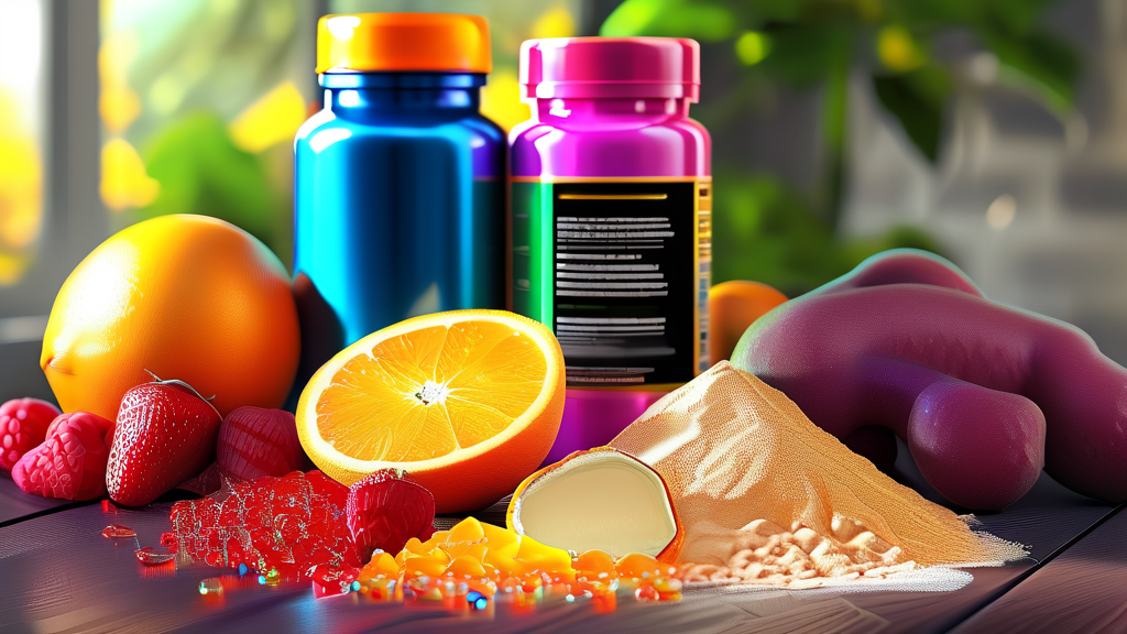 체력과 에너지 대사를 위한 크레아틴 (realistic 스타일)