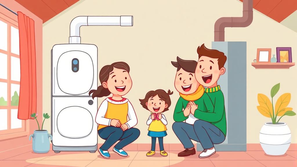 난방비 절약 핵심 전략 (cartoon 스타일)