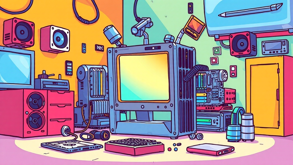 미니 PC 조립, 어렵지 않아요! (cartoon 스타일)