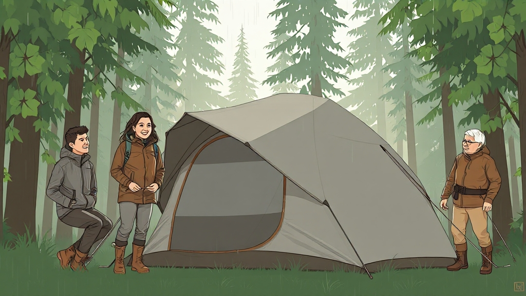 텐트/타프 방수, 이렇게 관리해요 (illustration 스타일)