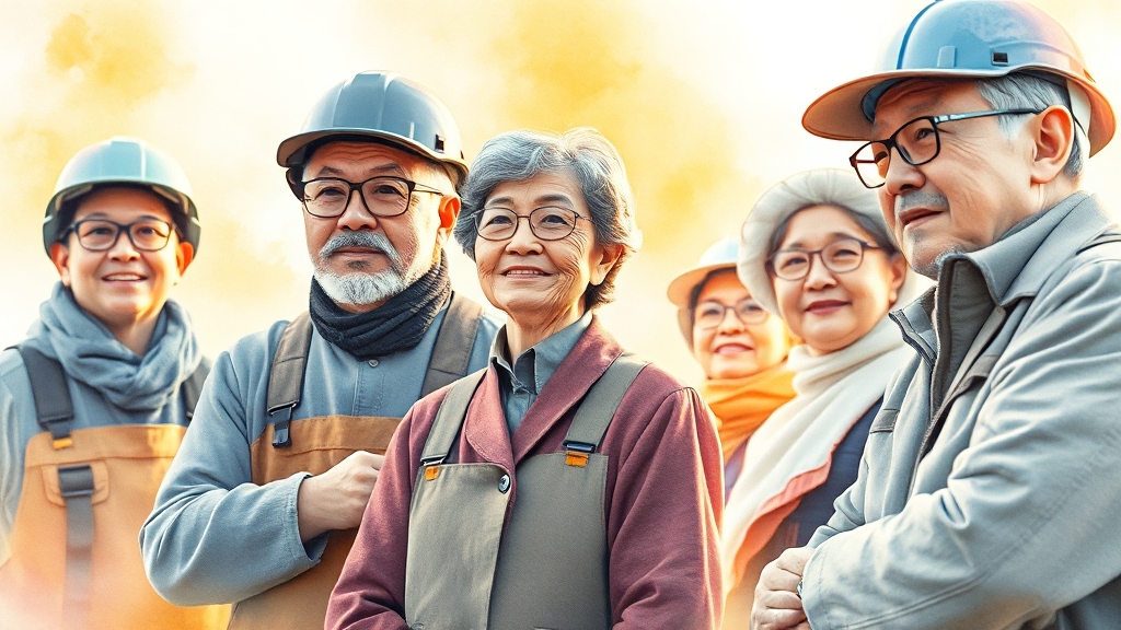 일자리 정보 및 신청 방법 (watercolor 스타일)