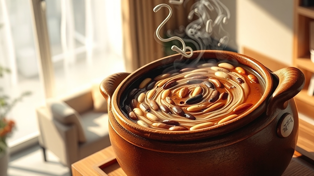 청국장과 유산균 (realistic 스타일)