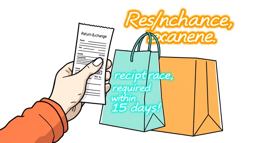 환불/교환 시 주의사항 (illustration 스타일)