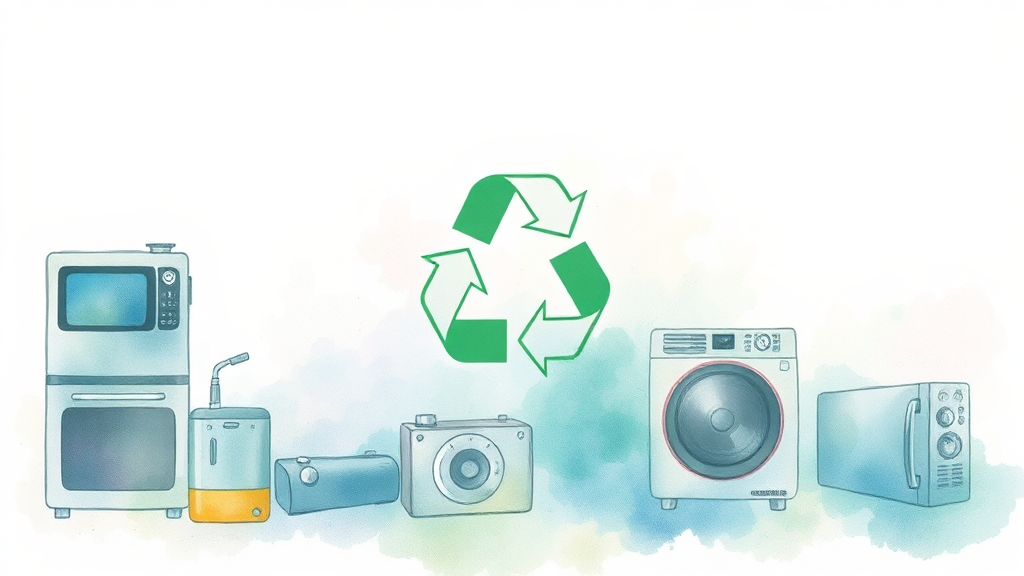 2026 폐가전 무상수거 A to Z 4 무료 수거 대상 품목 (watercolor 스타일)