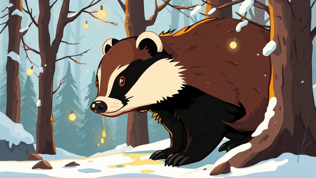 오소리 기름이란? (cartoon 스타일)