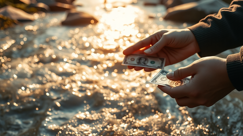 재물운 분석 (realistic 스타일)