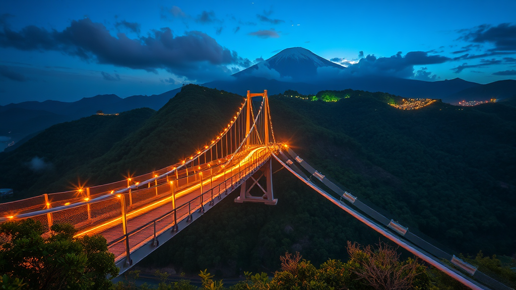 설악향기로 출렁다리 탐험 (realistic 스타일)