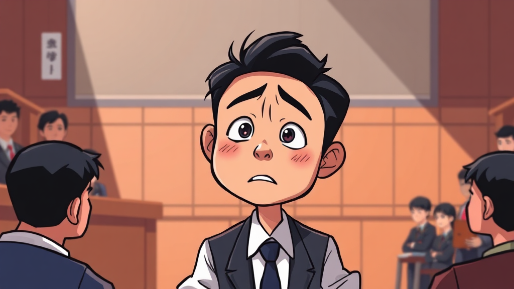 이한영의 변화와 성장 과정 (cartoon 스타일)