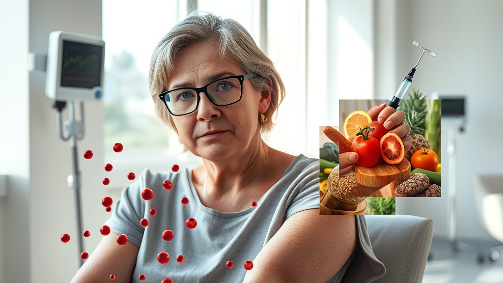 빈혈의 다양한 원인과 위험성 (realistic 스타일)