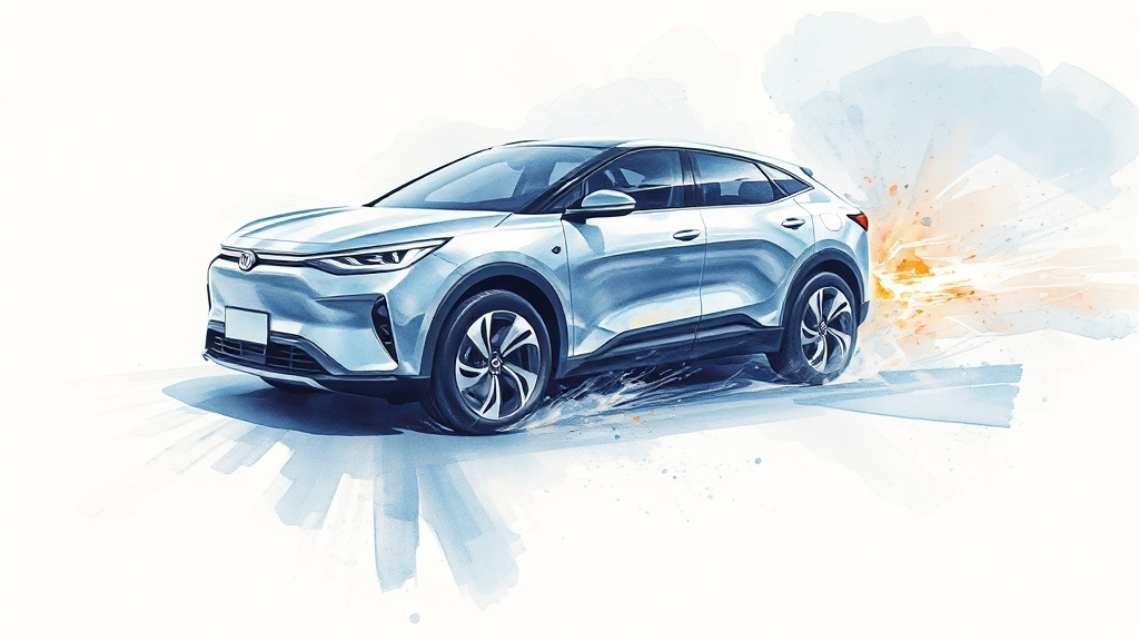 BYD 씰 주행 및 배터리 성능 (watercolor 스타일)