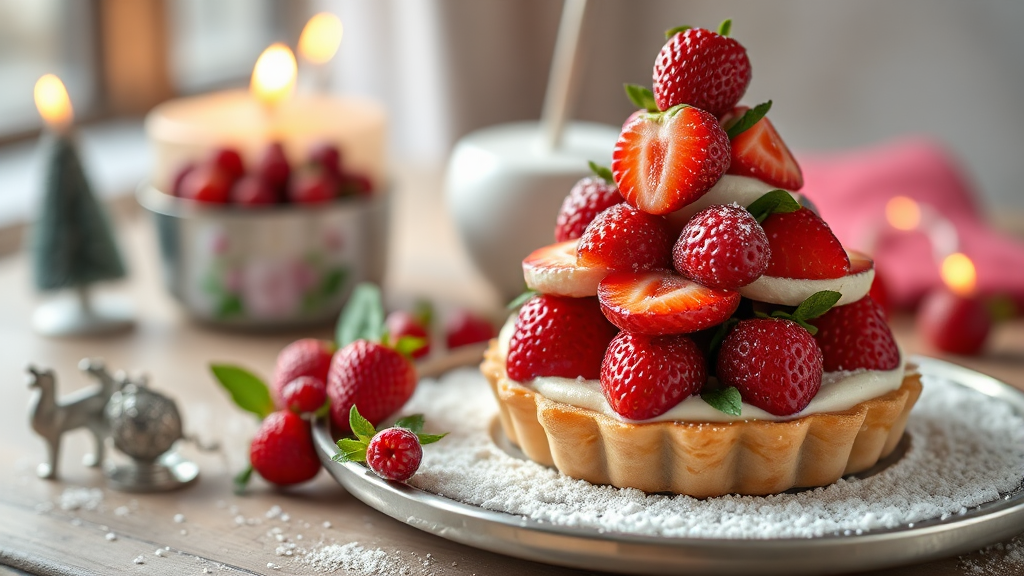 크리스마스 케이크, 어떤 종류가 있을까? (realistic 스타일)