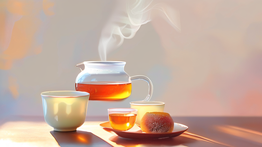 오후의 홍차 밀크티, 당도별 맛 비교 분석 (watercolor 스타일)