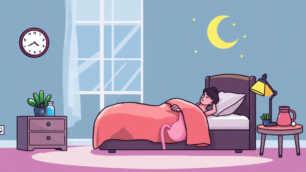 잦은 소변 생활 습관 개선 (cartoon 스타일)