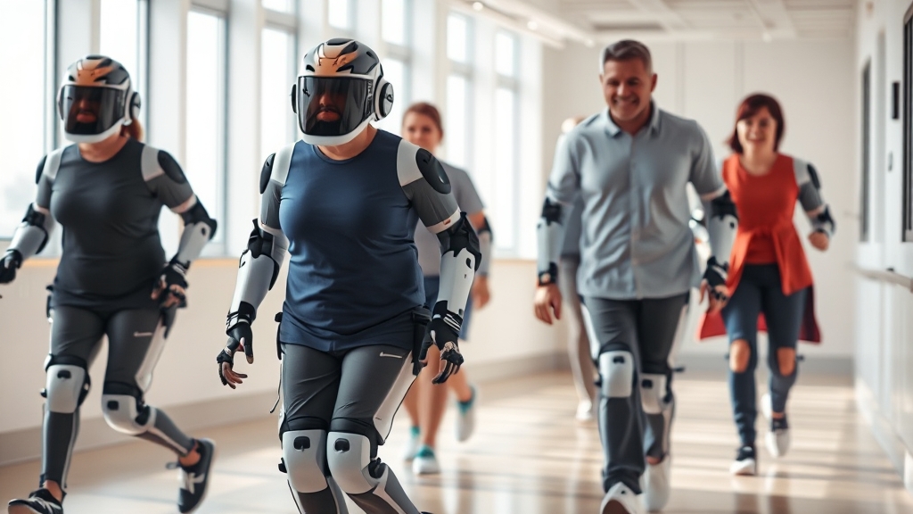 재활 운동 보조 로봇이란? (realistic 스타일)