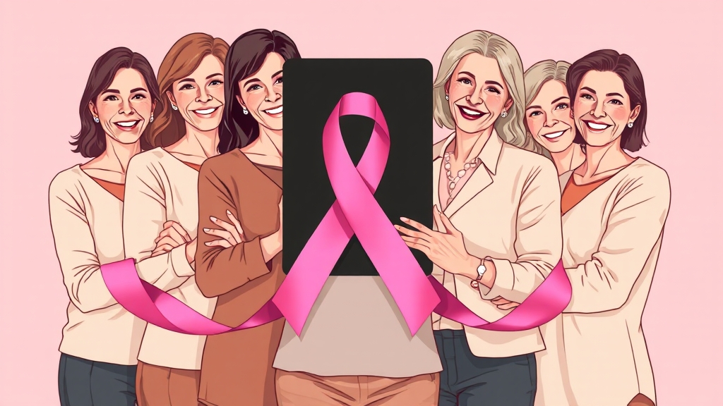 유방암, 정기 검진이 답이다! (illustration 스타일)