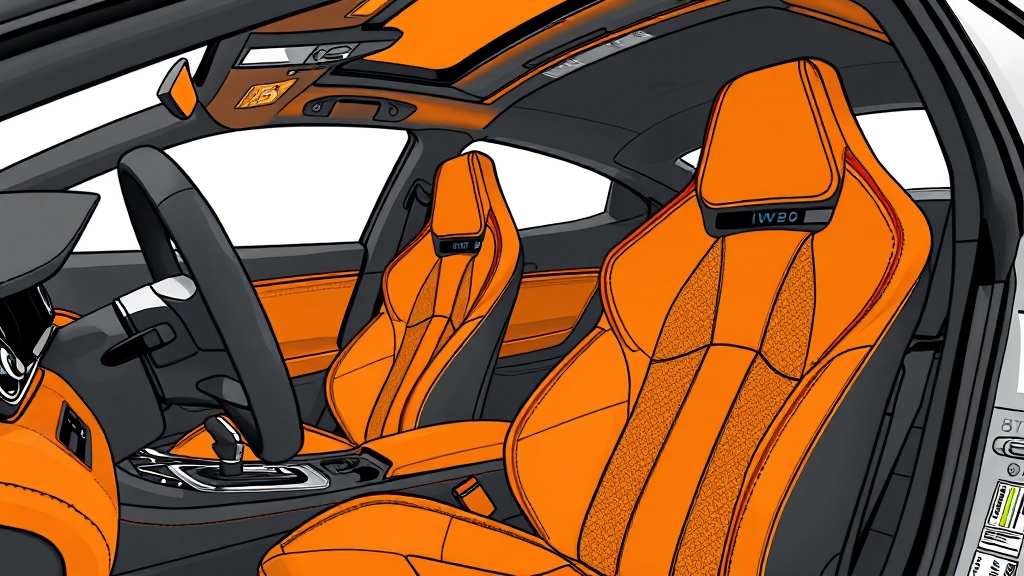 실내 디자인: 럭셔리와 스포티함의 결합 (illustration 스타일)