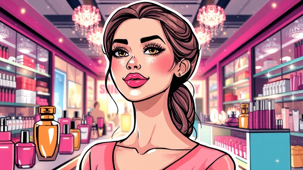 화장품 사는 꿈 의미 (cartoon 스타일)