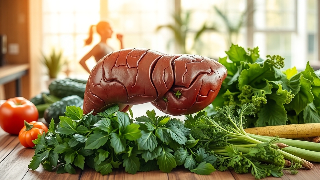 건강한 간 관리를 위한 생활 습관 (realistic 스타일)