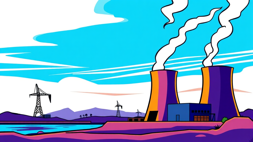 원전 관련 ETF 투자 전략 (cartoon 스타일)