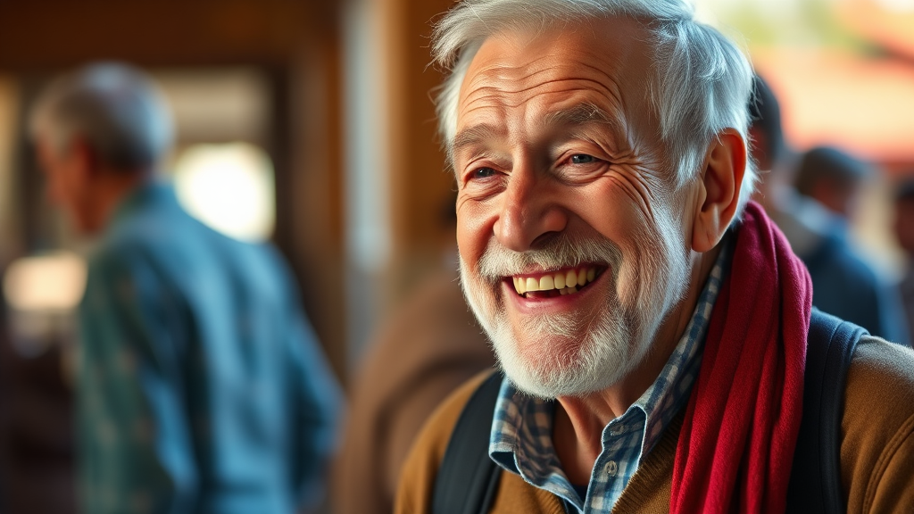 시니어 일자리란? (realistic 스타일)