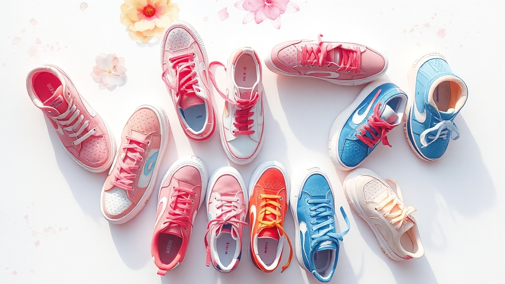 2023 여름 운동화 TOP 5 전격 비교 (watercolor 스타일)