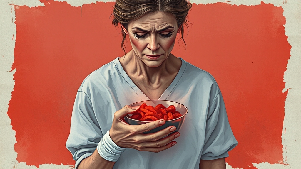 크론병, 주요 증상과 일상생활 (illustration 스타일)