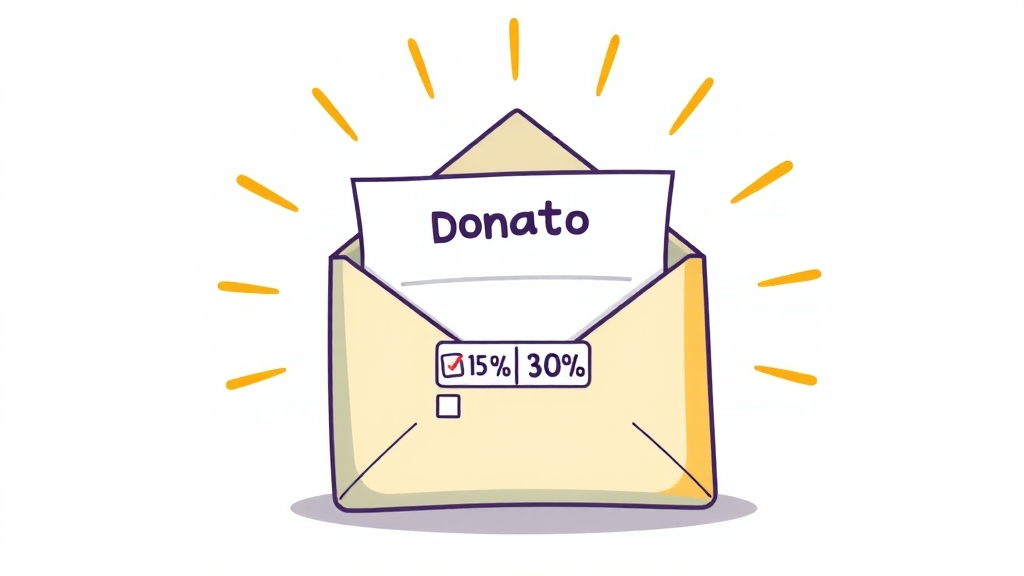 기부금 공제 한도 및 공제율 (cartoon 스타일)