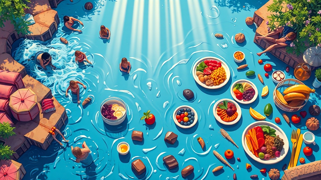 예방을 위한 생활 습관 (popart 스타일)