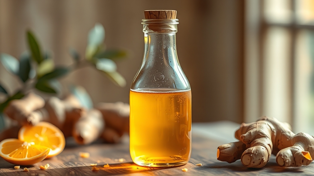 생강청 만들기, 어렵지 않아요! (realistic 스타일)