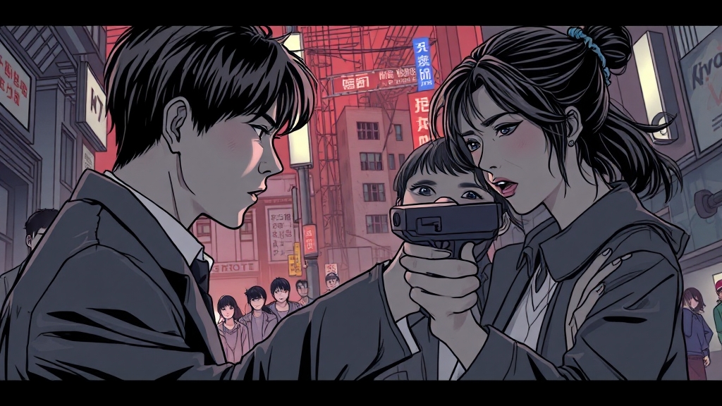 인물관계도 기반 시청 포인트 (illustration 스타일)