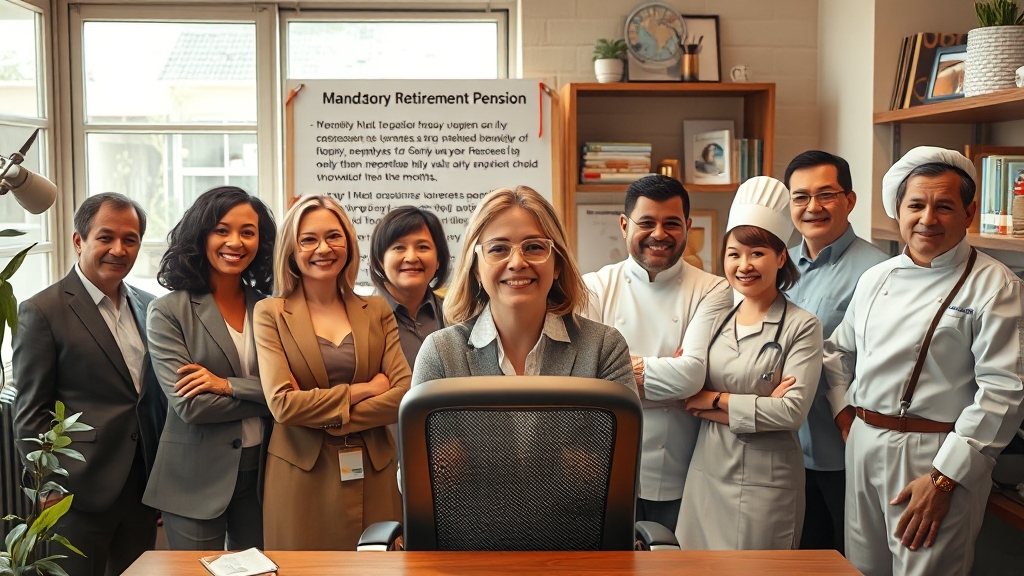 퇴직연금 의무화, 언제부터 시행될까요? (realistic 스타일)