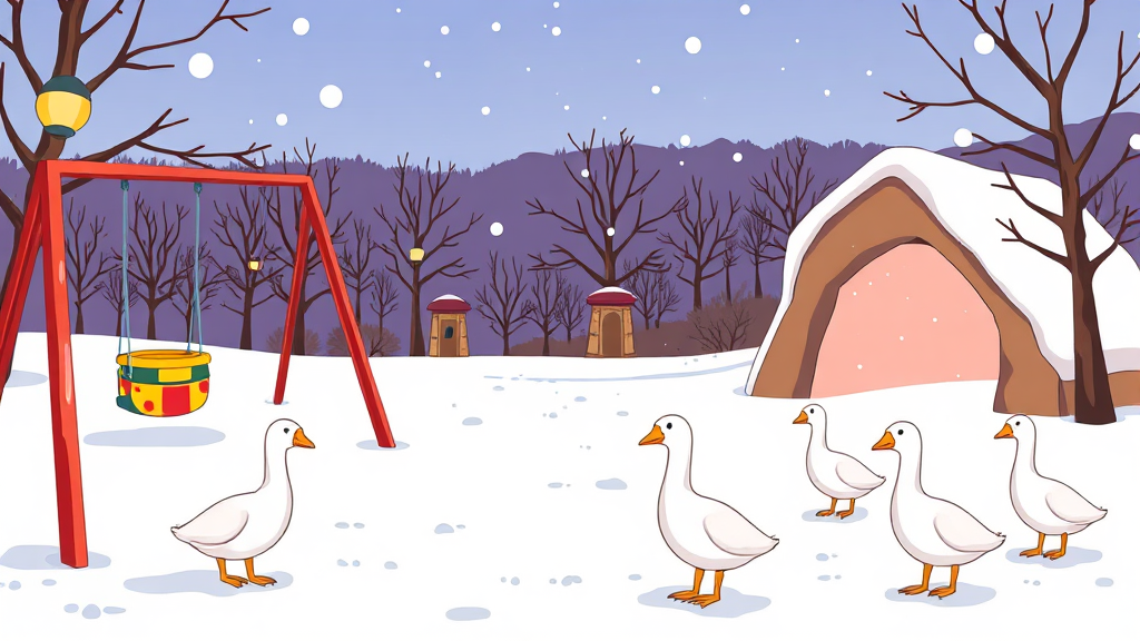 힐링 공간 & 포토존 (cartoon 스타일)