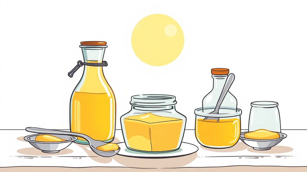 기버터 보관법 (illustration 스타일)