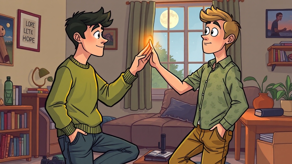 사회성 및 관계 특성 (cartoon 스타일)