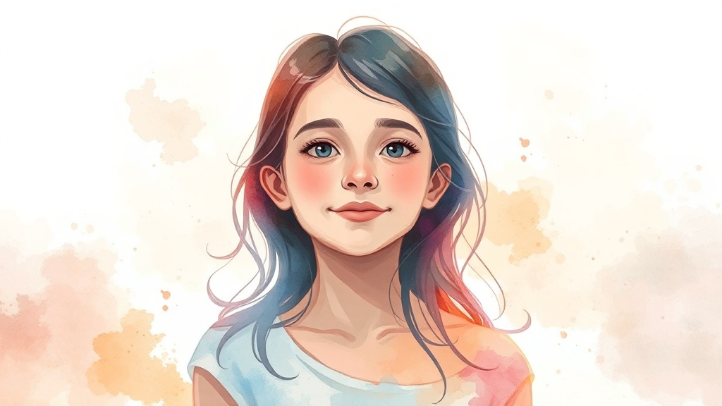 개인정보 보호 및 안전 기능 (watercolor 스타일)